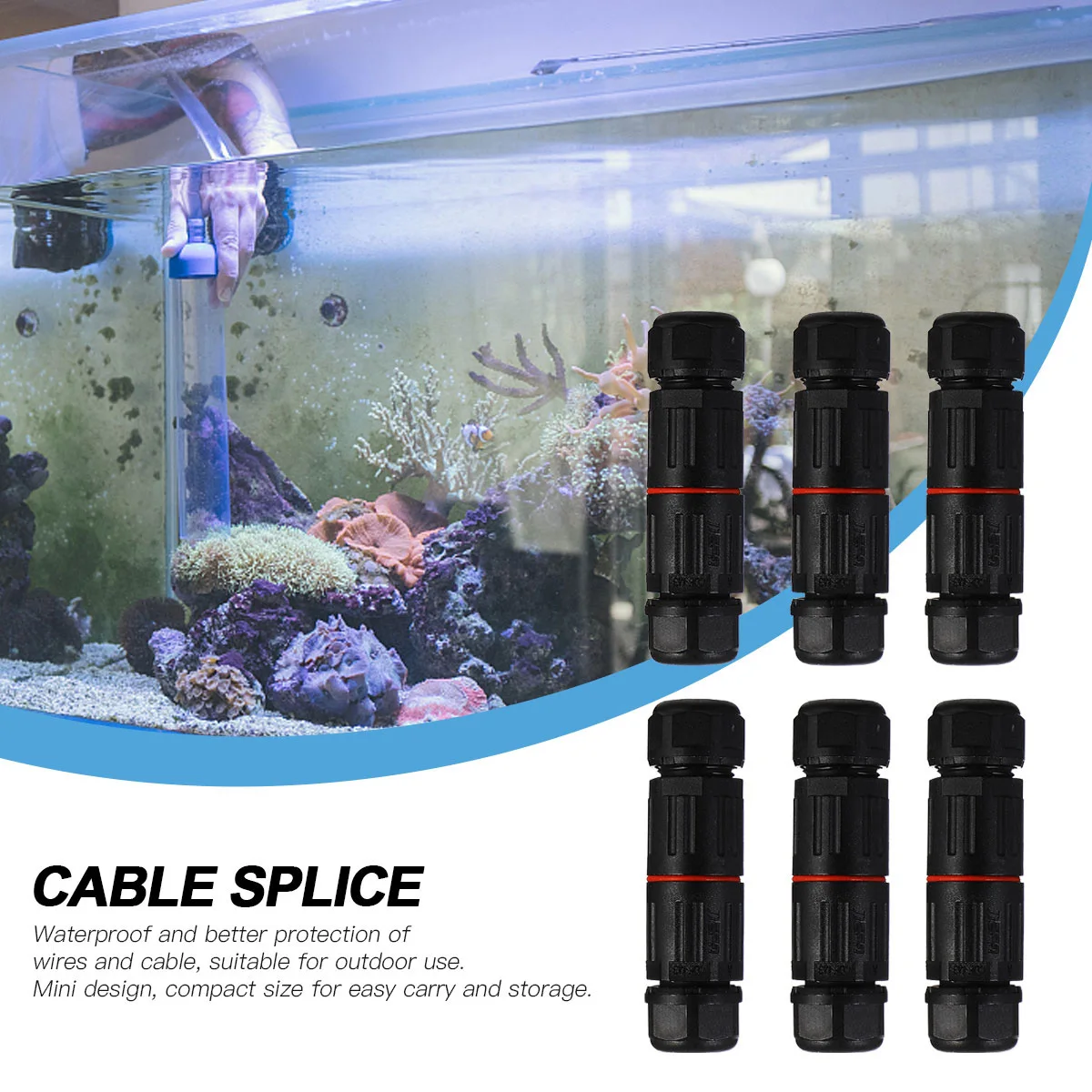 10pcs Waterproof Splice Outdoor Wire Connectors Solar Lamp Electrical Wire Connector Outdoor Cable Connector Extension
10pcs Waterproof Splice Outdoor Wire Connectors Solar Lamp Electrical Wire Connector Outdoor Cable Connector Extension
