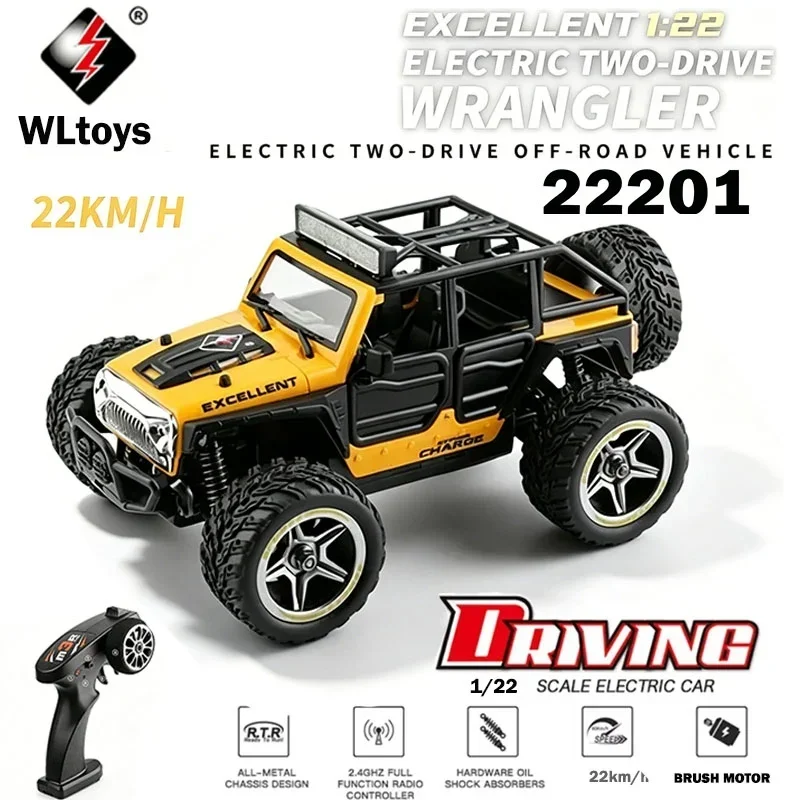Радиоуправляемая машинка Wltoys 1/22 22201, 2.4G, внедорожный краулер 2WD, игрушка для детей и взрослых
Радиоуправляемая машинка Wltoys 1/22 22201, 2.4G, внедорожный краулер 2WD, игрушка для детей и взрослых