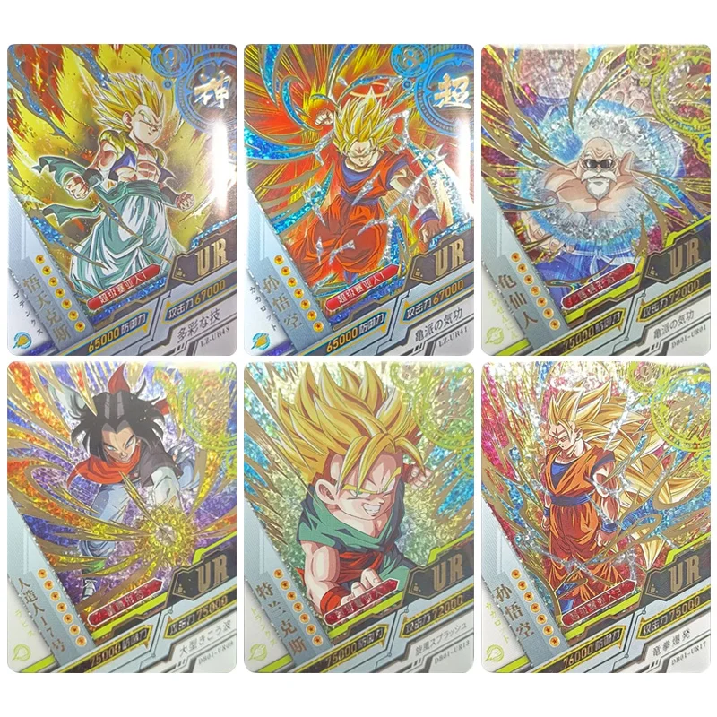 Аниме Dragon Ball UR карты Vegeta Iv Son Goku Frieza Trunks Gotenks Коллекционные карты Рождественские подарки на день рождения детские игрушки
Аниме Dragon Ball UR карты Vegeta Iv Son Goku Frieza Trunks Gotenks Коллекционные карты Рождественские подарки на день рождения детские игрушки