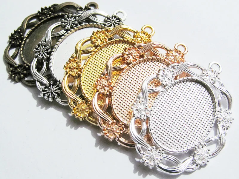 30pcs Silver/Bronze 5 Colors Oval Hollow Star Border Base Setting Tray Bezel Pendant Charm,Fit 18mmx25mm Cabochon/Picture/Came
30pcs Silver/Bronze 5 Colors Oval Hollow Star Border Base Setting Tray Bezel Pendant Charm,Fit 18mmx25mm Cabochon/Picture/Came
