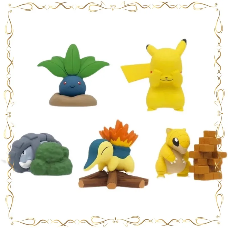 Pokémon Oddish Cyndaquil Hide-and-seek Modeling Kawaii Ornament Children's Day Gifts Action Figure Model Toys
Pokémon Oddish Cyndaquil Hide-and-seek Modeling Kawaii Ornament Children's Day Gifts Action Figure Model Toys