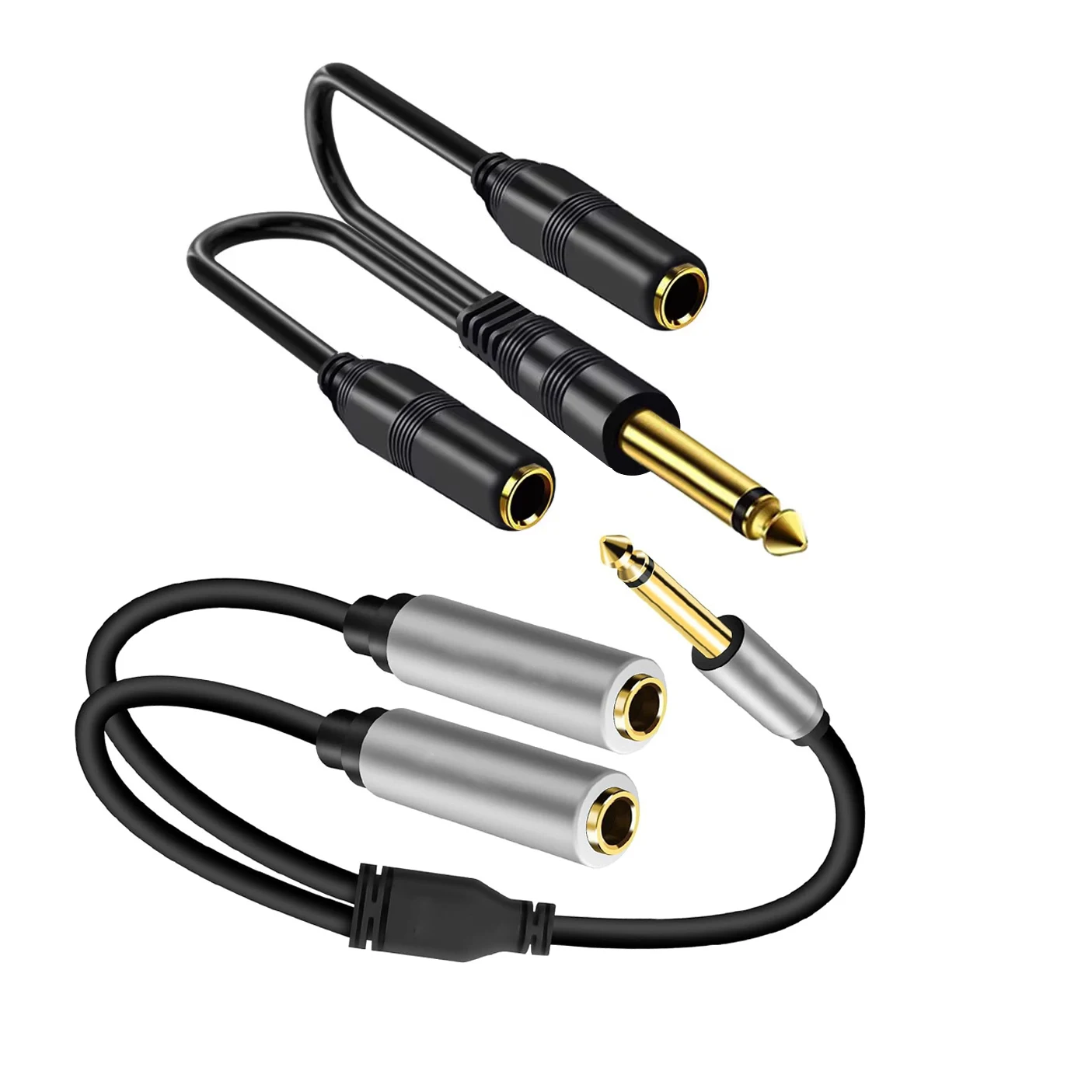0.3m/1Ft 6.35mm TS Mono 1 to 2 Audio Extension Cable, 6.5mm Male to Dual 6.5mm Female Y Adapter for Mixer Amplifier Guitar Bass
0.3m/1Ft 6.35mm TS Mono 1 to 2 Audio Extension Cable, 6.5mm Male to Dual 6.5mm Female Y Adapter for Mixer Amplifier Guitar Bass