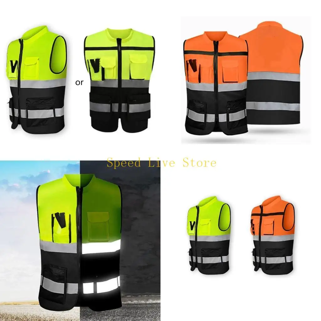 547C Жилет повышенной видимости Безопасный жилет со светоотражающими полосами для ночной езды на велосипеде
547C Жилет повышенной видимости Безопасный жилет со светоотражающими полосами для ночной езды на велосипеде