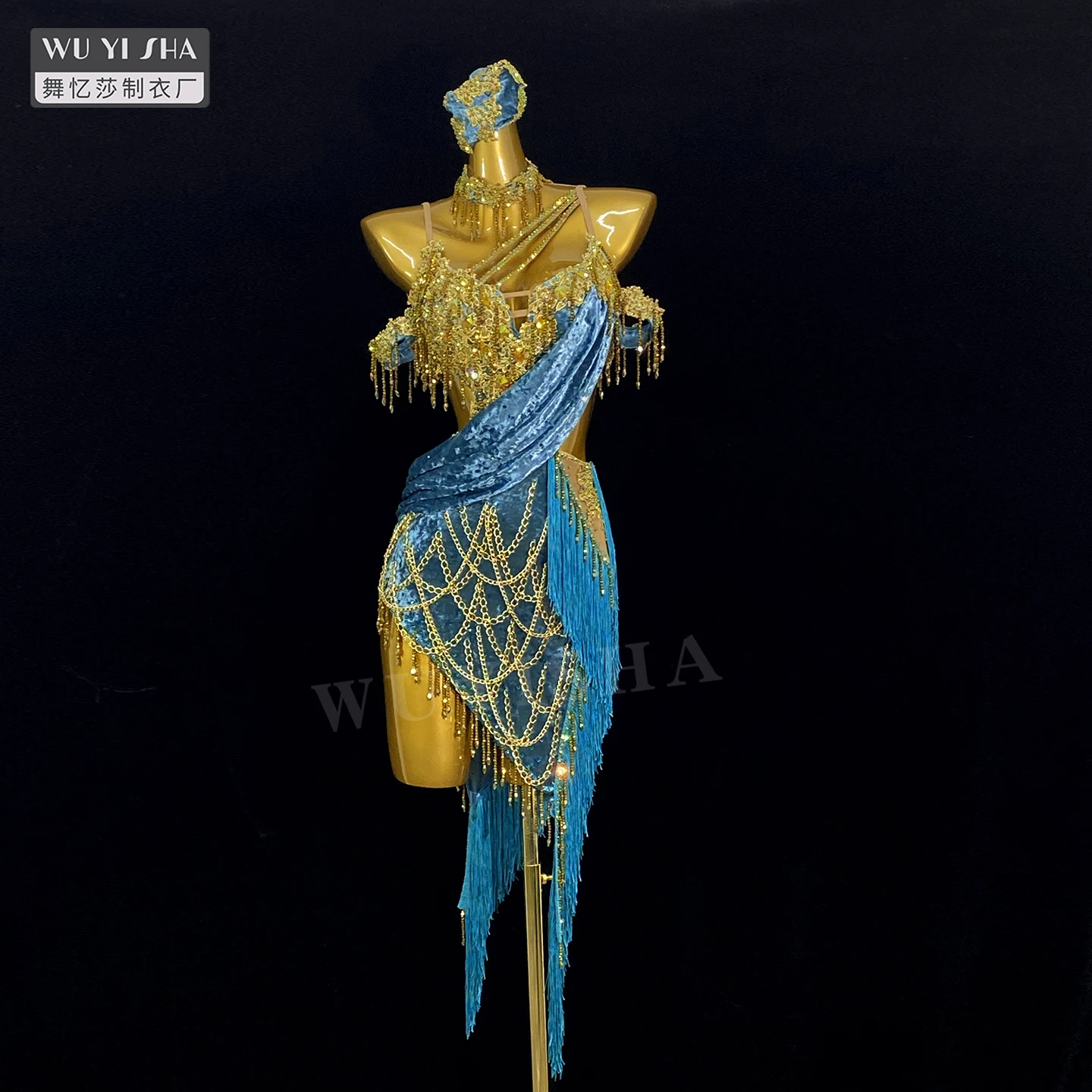 Wuyisha High-End New Latin Dance Costumes for Women and Girls Latin Dance Performance Competition Costumes 2685 Blue
Wuyisha High-End New Latin Dance Costumes for Women and Girls Latin Dance Performance Competition Costumes 2685 Blue