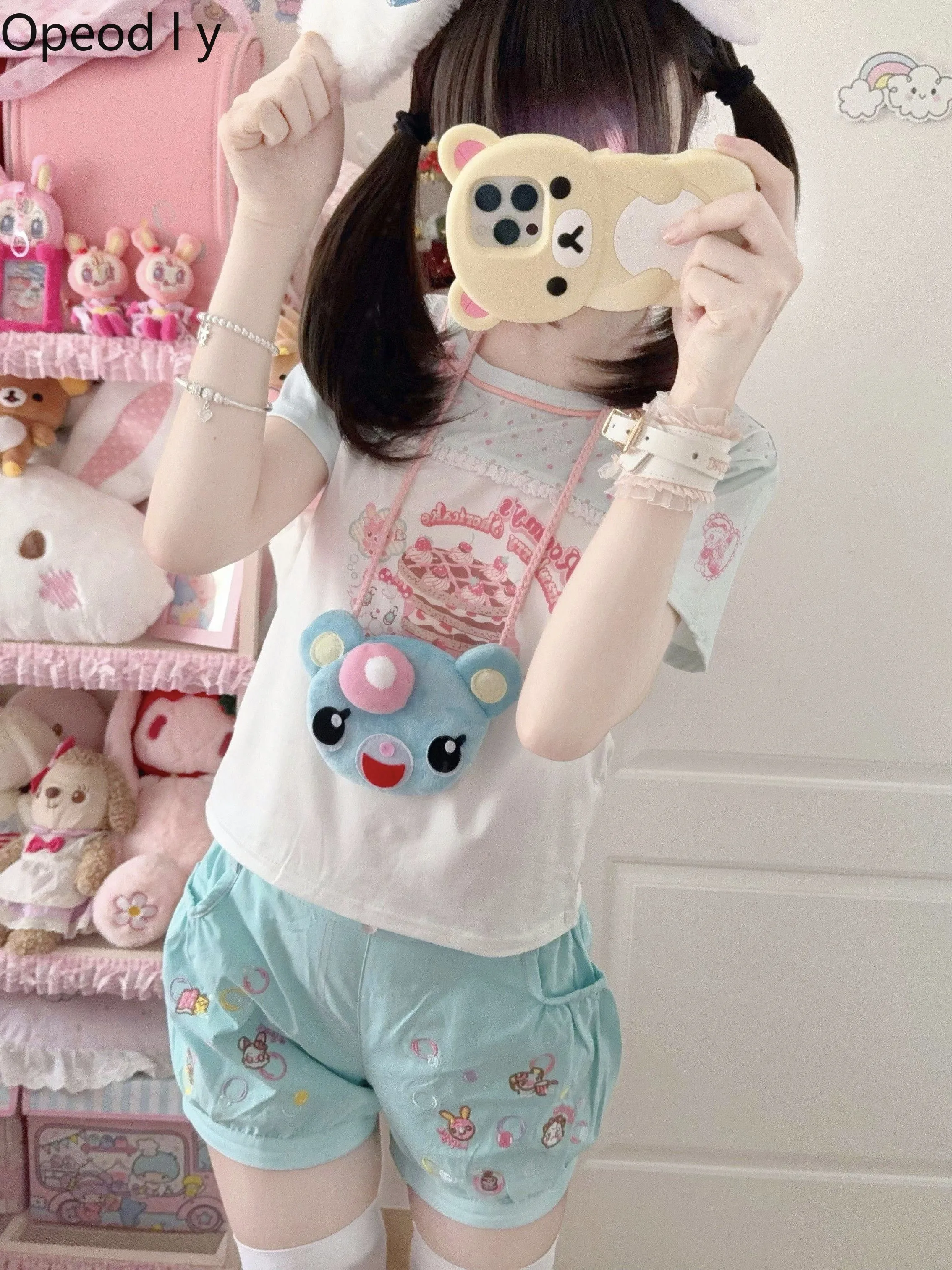 Japanese Original Lolita Sweet and Cute Doll Feeling Set Blue 2026 Summer New Daughter Clothes Short Sleeve Shorts Two-piece Set
Japanese Original Lolita Sweet and Cute Doll Feeling Set Blue 2026 Summer New Daughter Clothes Short Sleeve Shorts Two-piece Set