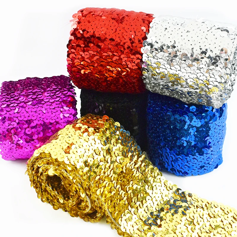 1-5M Meetee 75mm Sequins Lace Sewing Elastic Band Wedding Decoration Trim Dance Dress Clothes Stretch Tape Ribbon Rubber Crafts
1-5M Meetee 75mm Sequins Lace Sewing Elastic Band Wedding Decoration Trim Dance Dress Clothes Stretch Tape Ribbon Rubber Crafts