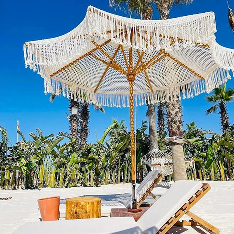 2.5m Beach Beige Natural Wood Pole and Ribs Hand Garden Handwoven Umbrella Parasol Patio Umbrella
2.5m Beach Beige Natural Wood Pole and Ribs Hand Garden Handwoven Umbrella Parasol Patio Umbrella