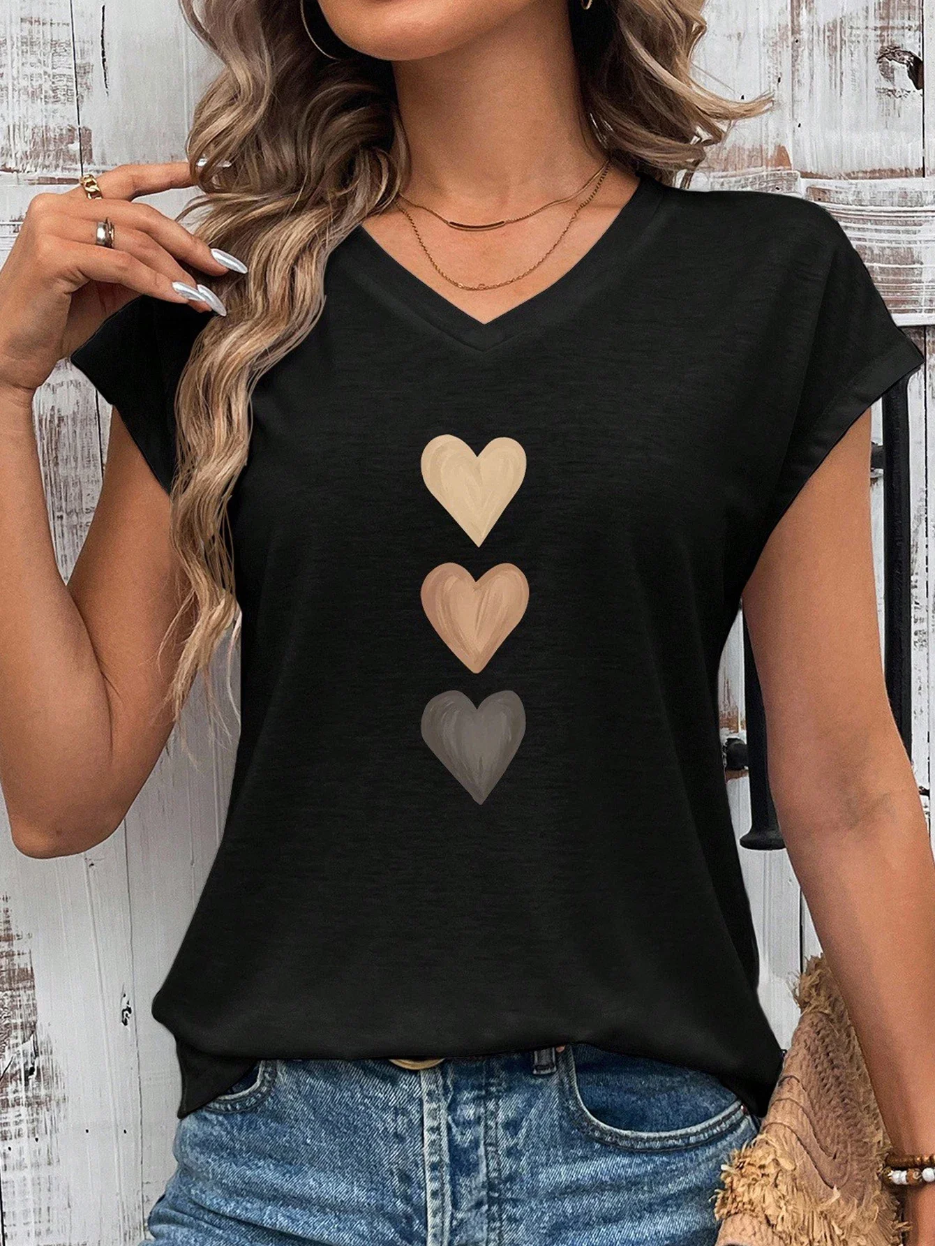 Женский повседневный топ с короткими рукавами и принтом, повседневная домашняя одежда
Женский повседневный топ с короткими рукавами и принтом, повседневная домашняя одежда