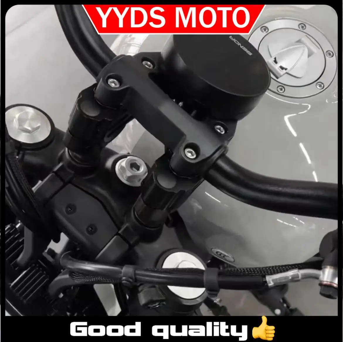 【Good quality】For Benda Chincchilla 300 handlebar riser 300 modified steering height increase and rearward movement
【Good quality】For Benda Chincchilla 300 handlebar riser 300 modified steering height increase and rearward movement
