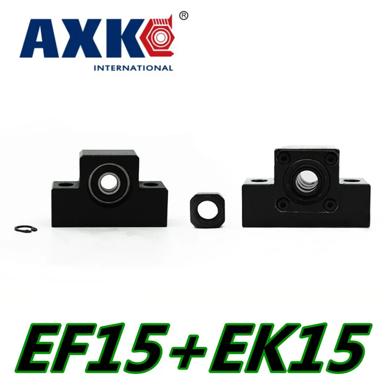 1PC Ek15 Fixed Side + 1PC Ef15 Floated Side Linear Rail AXK Axk Ek/ef15 End Support Unit for Sfu2004 Sfu2005 Sfs2010 Ballscrew
1PC Ek15 Fixed Side + 1PC Ef15 Floated Side Linear Rail AXK Axk Ek/ef15 End Support Unit for Sfu2004 Sfu2005 Sfs2010 Ballscrew