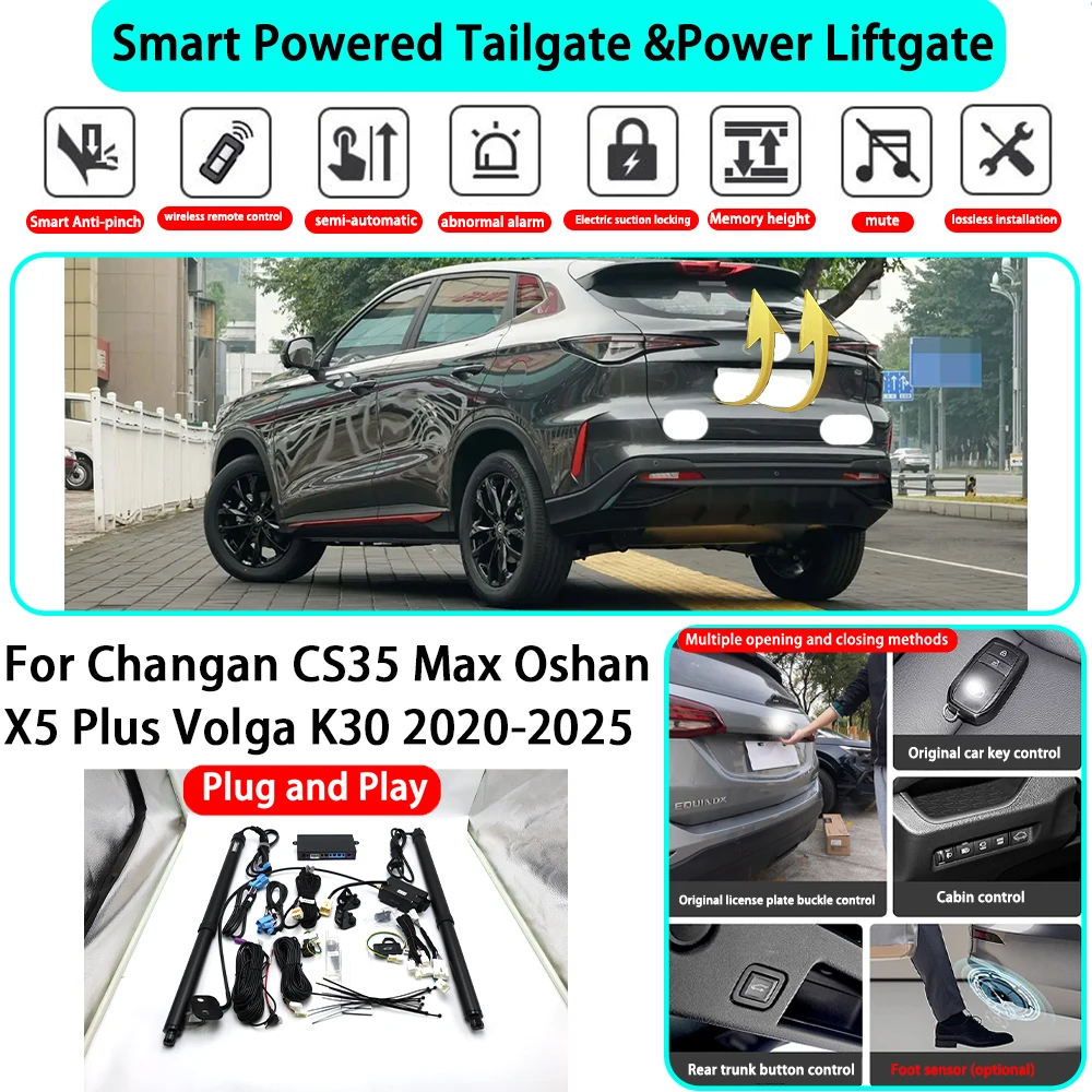 for Changan CS35 Max Oshan X5 Plus Volga K30 2020-2025 OEM Smart Automatic Powered Tailgate Electric Power Tailgate Lift Kit
for Changan CS35 Max Oshan X5 Plus Volga K30 2020-2025 OEM Smart Automatic Powered Tailgate Electric Power Tailgate Lift Kit