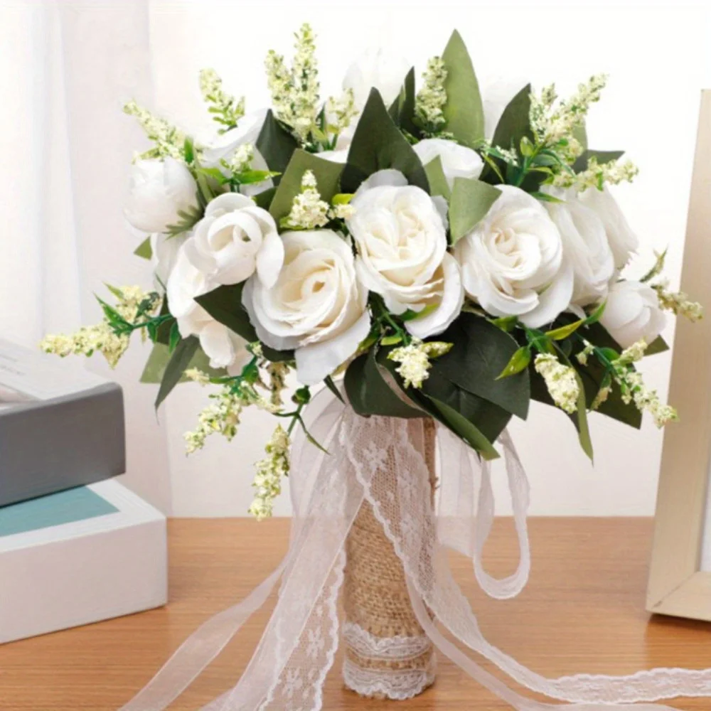9.8in Artificial Wedding Bouquet for Ceremony Bouquet of Flowers Artificial Fake Flower Bouquet Silk Wedding Bouquets
9.8in Artificial Wedding Bouquet for Ceremony Bouquet of Flowers Artificial Fake Flower Bouquet Silk Wedding Bouquets