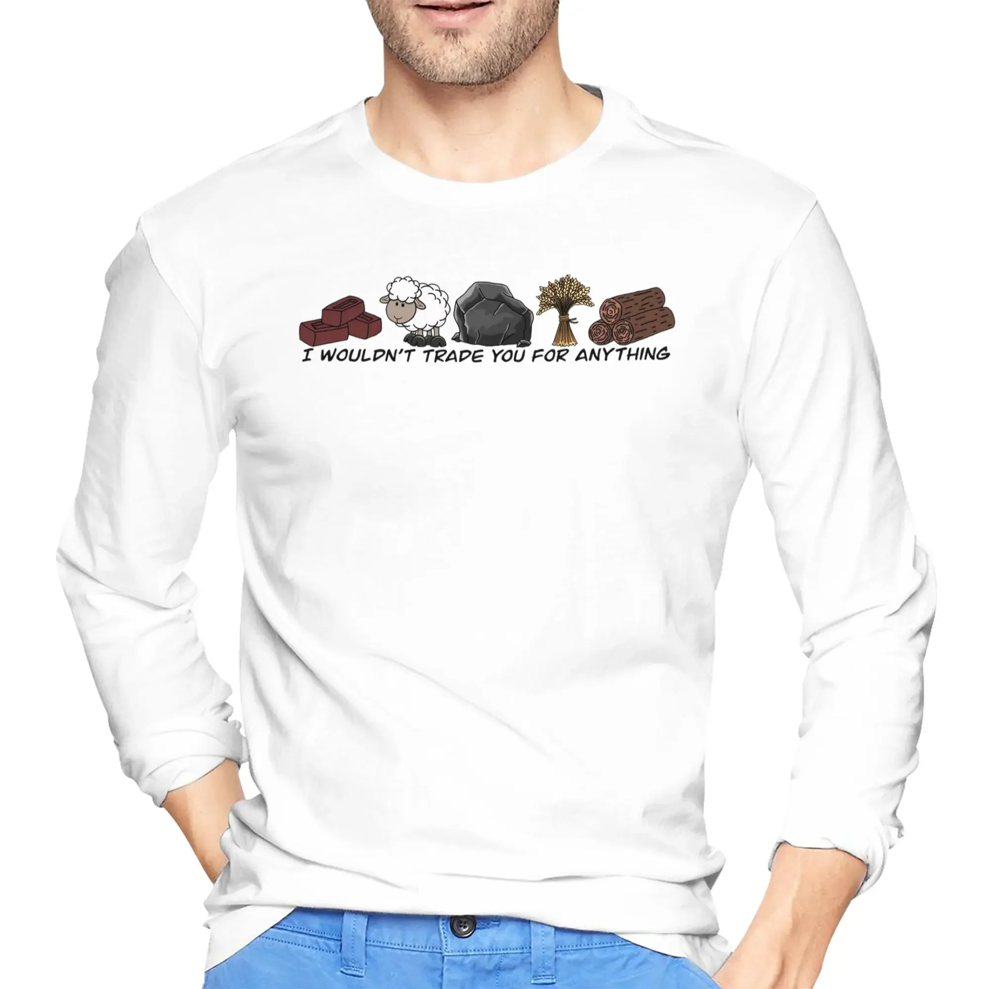 I Wouldn't Trade You for Anything - Catan Men's Long Sleeved T-shirt Breathable Round Neck T shirts Spring and Autumn Men tops
I Wouldn't Trade You for Anything - Catan Men's Long Sleeved T-shirt Breathable Round Neck T shirts Spring and Autumn Men tops