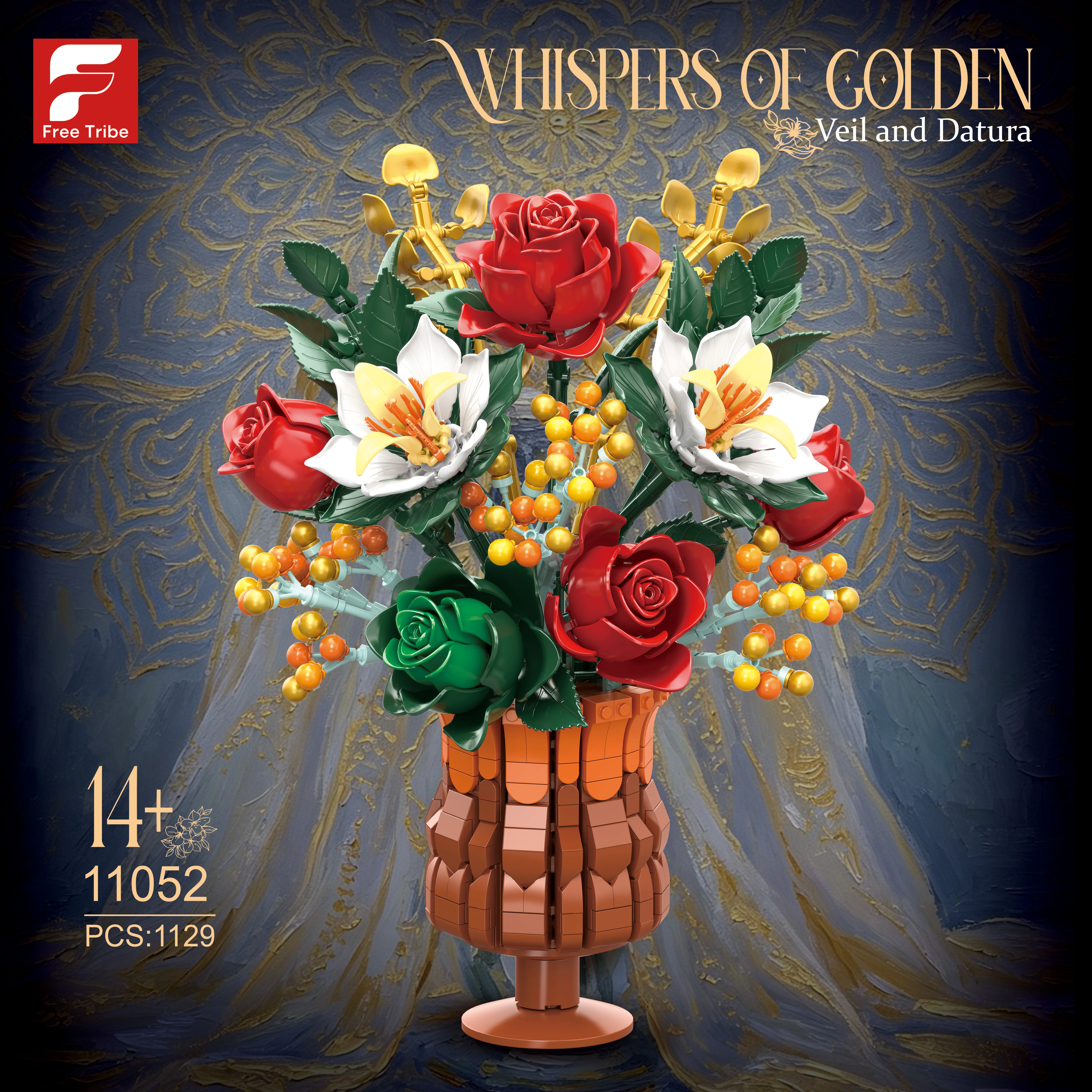 1129PCS Datura Flower Building Blocks Rose Dragon Fruit Bouquet Vase Model Bricks Desktop Display Ornament DIY Toy Holiday Gifts
1129PCS Datura Flower Building Blocks Rose Dragon Fruit Bouquet Vase Model Bricks Desktop Display Ornament DIY Toy Holiday Gifts