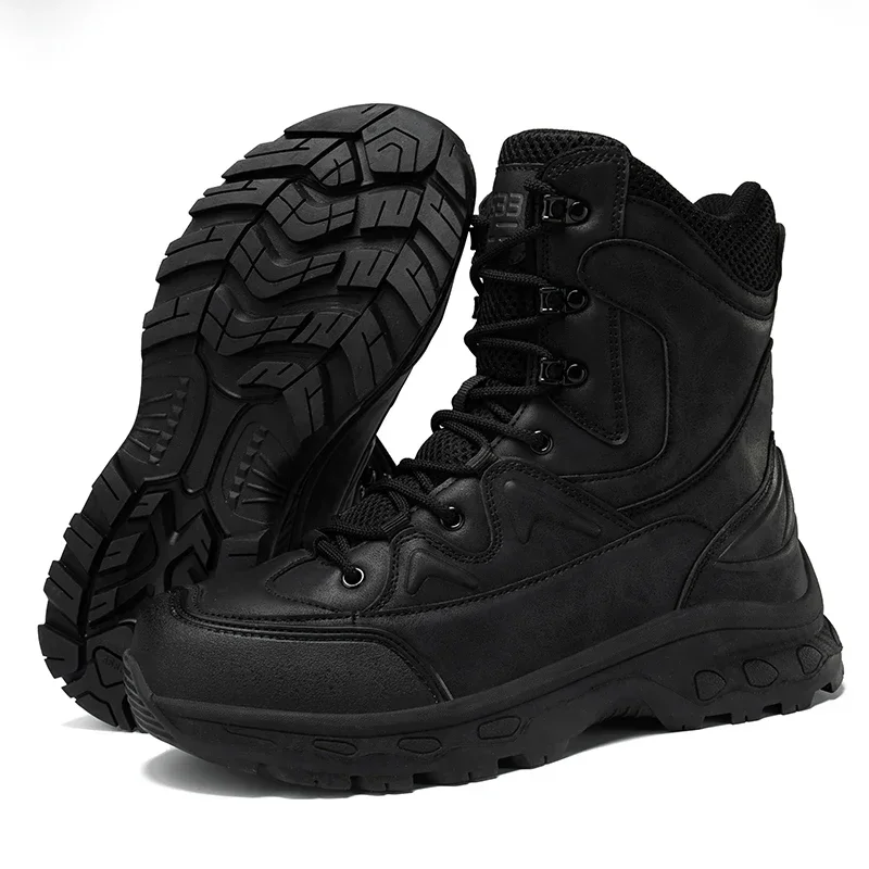 Fashion Men Boots High-top Desert Tactical Boots Men's Hiking Shoes Outdoor Non-slip Thick-soled Ankle Boot Mens Sneakers
Fashion Men Boots High-top Desert Tactical Boots Men's Hiking Shoes Outdoor Non-slip Thick-soled Ankle Boot Mens Sneakers