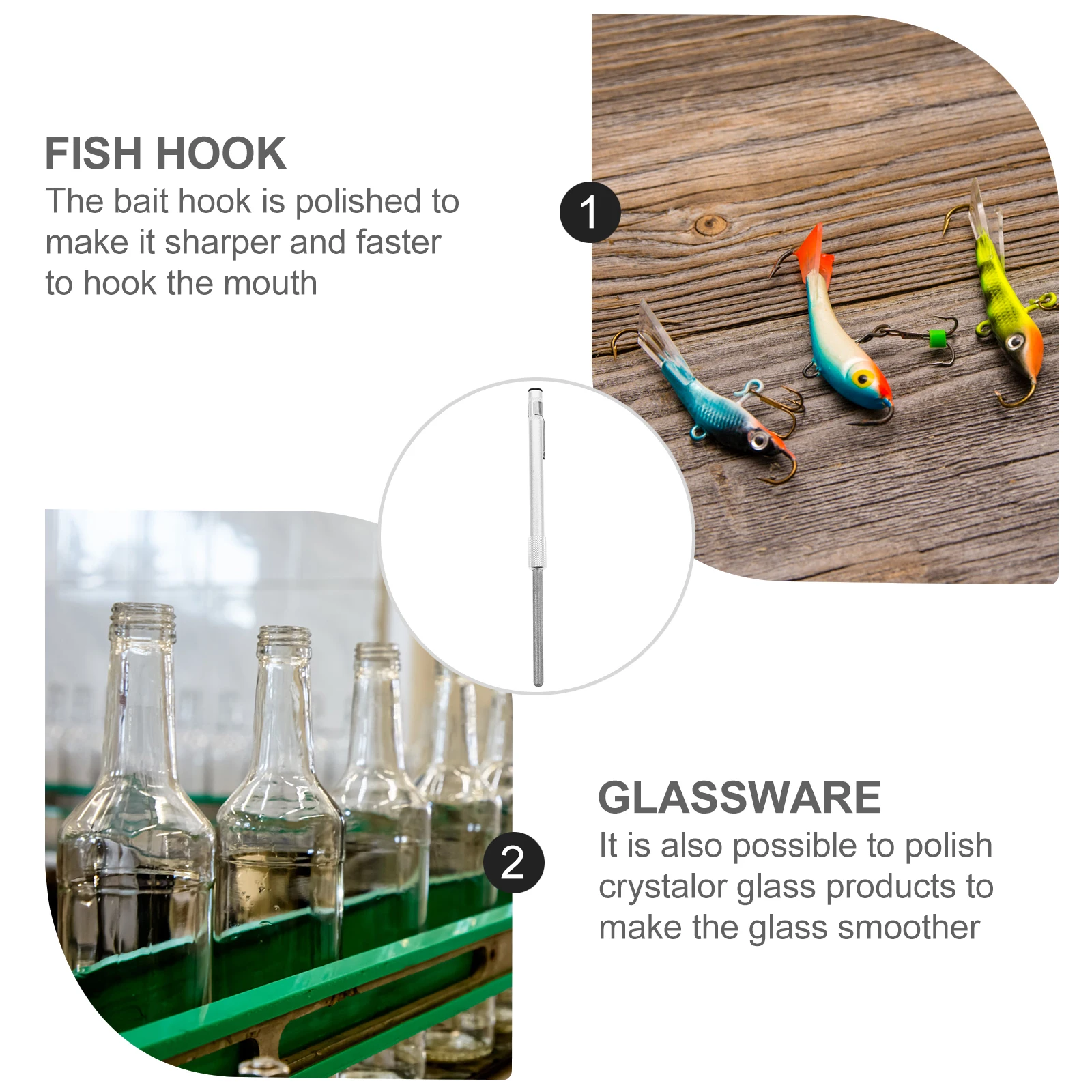 Portable Fishhook File Stainless Steel Aluminum Oxide Sharpening Stone Compact Lightweight Fishing Hook Sharpener Outdoor Gear
Portable Fishhook File Stainless Steel Aluminum Oxide Sharpening Stone Compact Lightweight Fishing Hook Sharpener Outdoor Gear