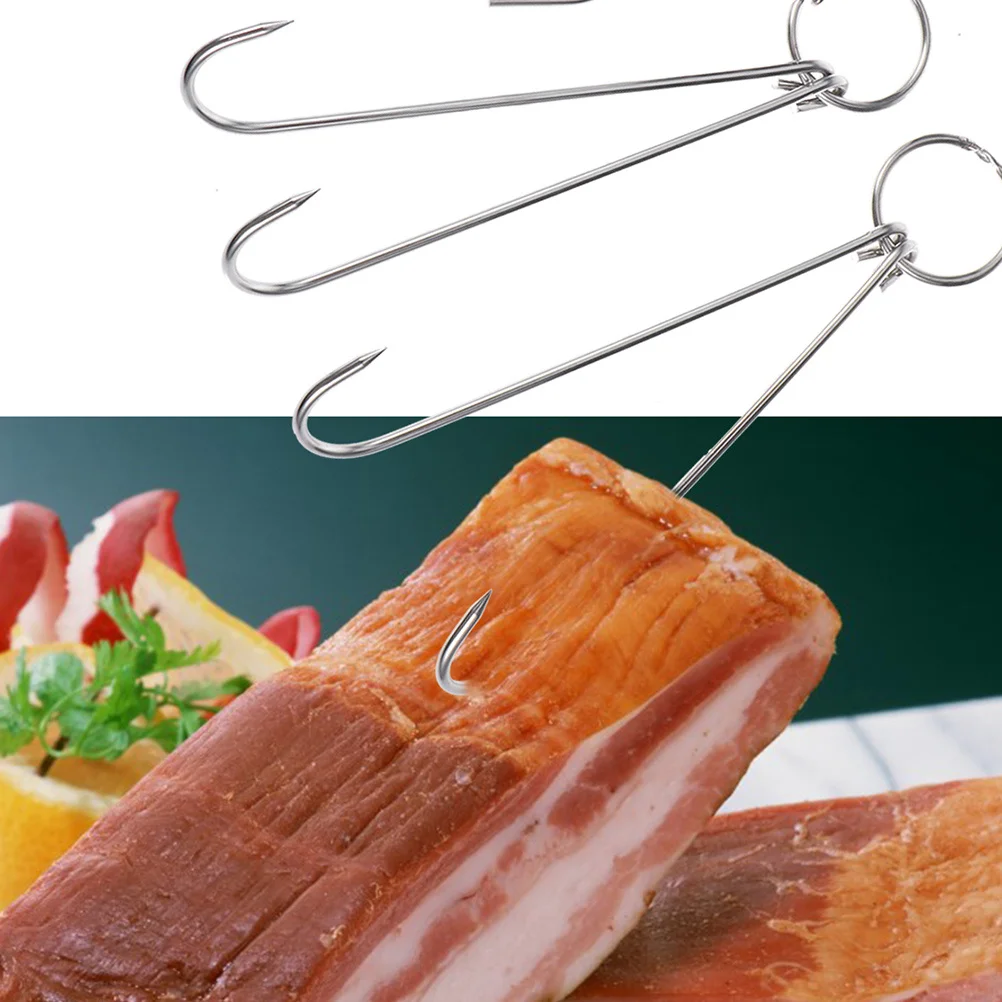 2Pcs Stainless Steel Meat Hooks Double Hooks Rustproof Hanging Rack Drying Smoking
2Pcs Stainless Steel Meat Hooks Double Hooks Rustproof Hanging Rack Drying Smoking
