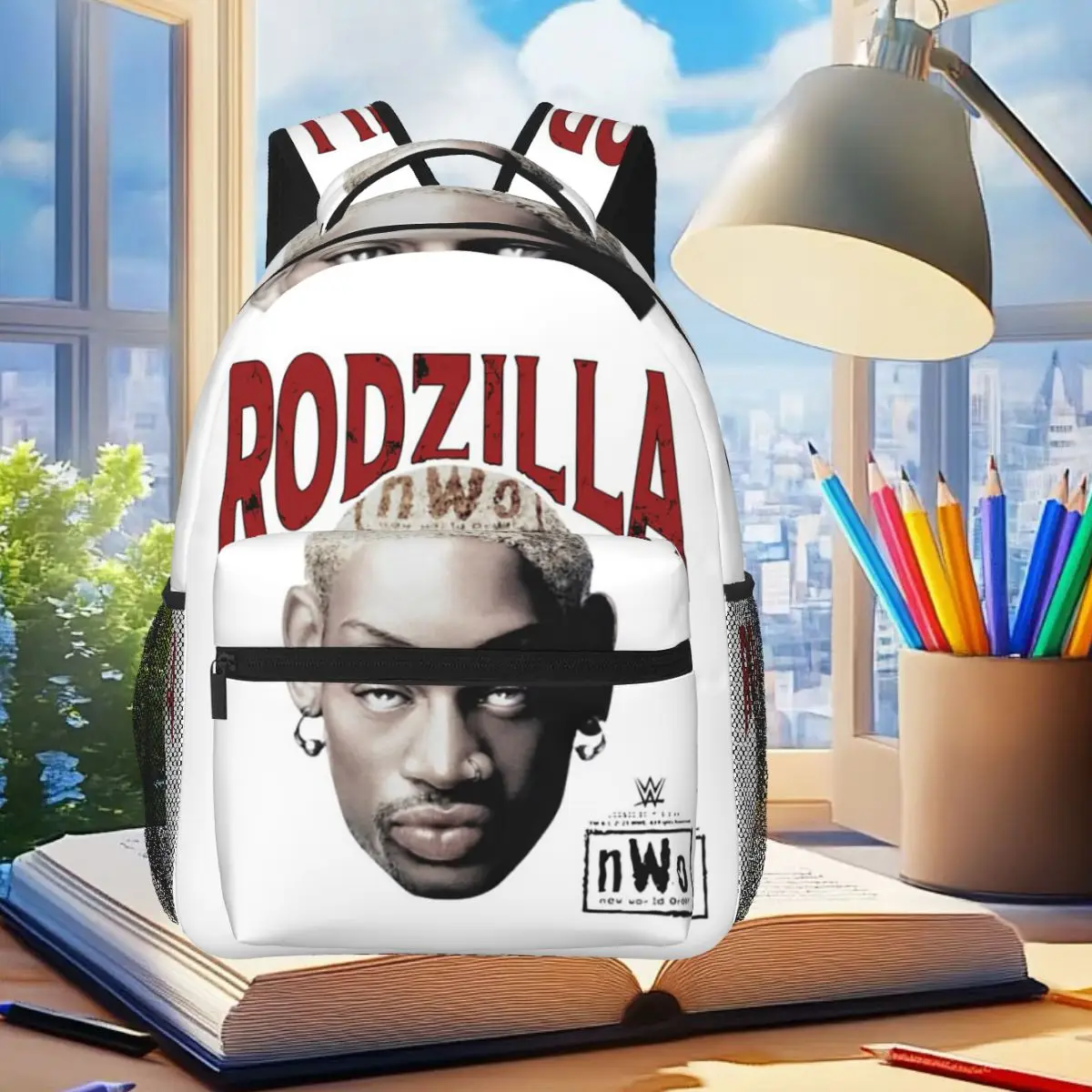 Dennis Rodman Backpack Student Boys Girls BookBag Children School Bag Laptop Shoulder Bags for Men Women
Dennis Rodman Backpack Student Boys Girls BookBag Children School Bag Laptop Shoulder Bags for Men Women