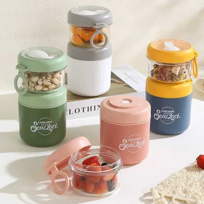 Portable Stainless Steel Soup Cup Breakfast Oat Milk Fruit Salad Sealed Bowl with Lid Spoon Insulated Soup Thermos Container
Portable Stainless Steel Soup Cup Breakfast Oat Milk Fruit Salad Sealed Bowl with Lid Spoon Insulated Soup Thermos Container