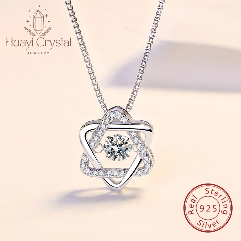 light luxury exquisite Hexagram pulsatile heart smart pendant 925 sterling silver clavicle chain Valentine's Day for girlfriend
light luxury exquisite Hexagram pulsatile heart smart pendant 925 sterling silver clavicle chain Valentine's Day for girlfriend