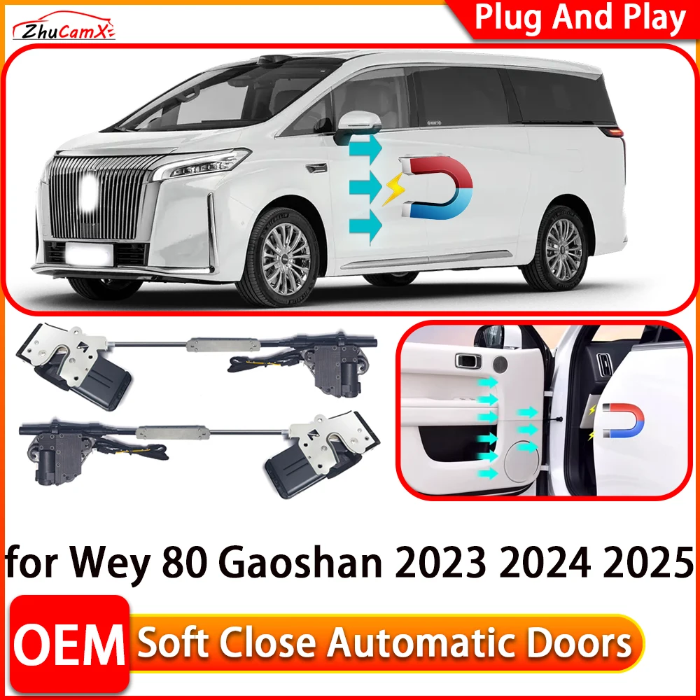 ZhuCamX for Wey 80 Gaoshan 2023 2024 2025 Automatic Electric Soft Close Door Closer Power Closing Door Comfort Closing System
ZhuCamX for Wey 80 Gaoshan 2023 2024 2025 Automatic Electric Soft Close Door Closer Power Closing Door Comfort Closing System