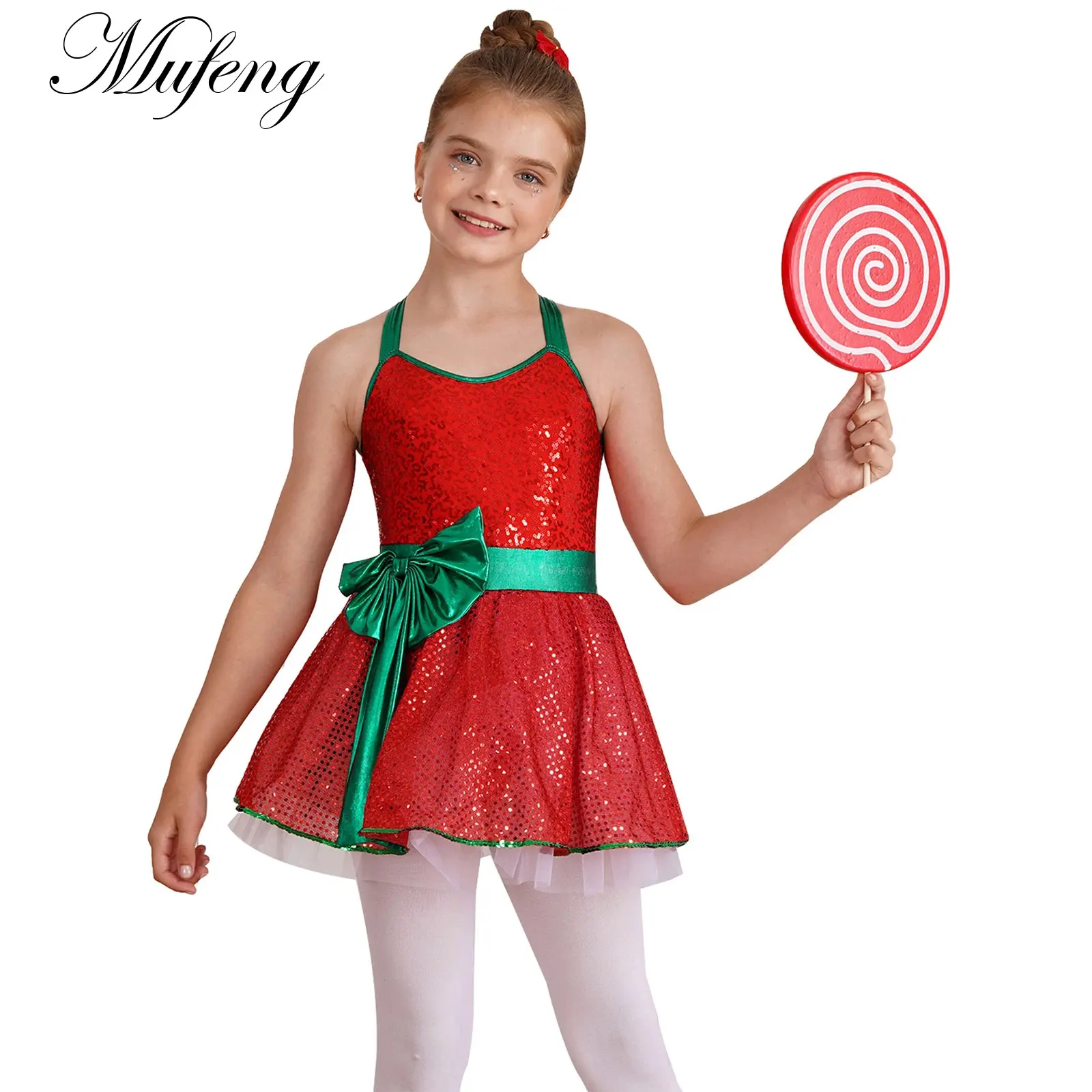 Детский Рождественский костюм с блестками для девочек, платье-пачка без рукавов с бантом конфетного цвета на Рождество и новый год, танцевальная одежда для балета и танцев
Детский Рождественский костюм с блестками для девочек, платье-пачка без рукавов с бантом конфетного цвета на Рождество и новый год, танцевальная одежда для балета и танцев