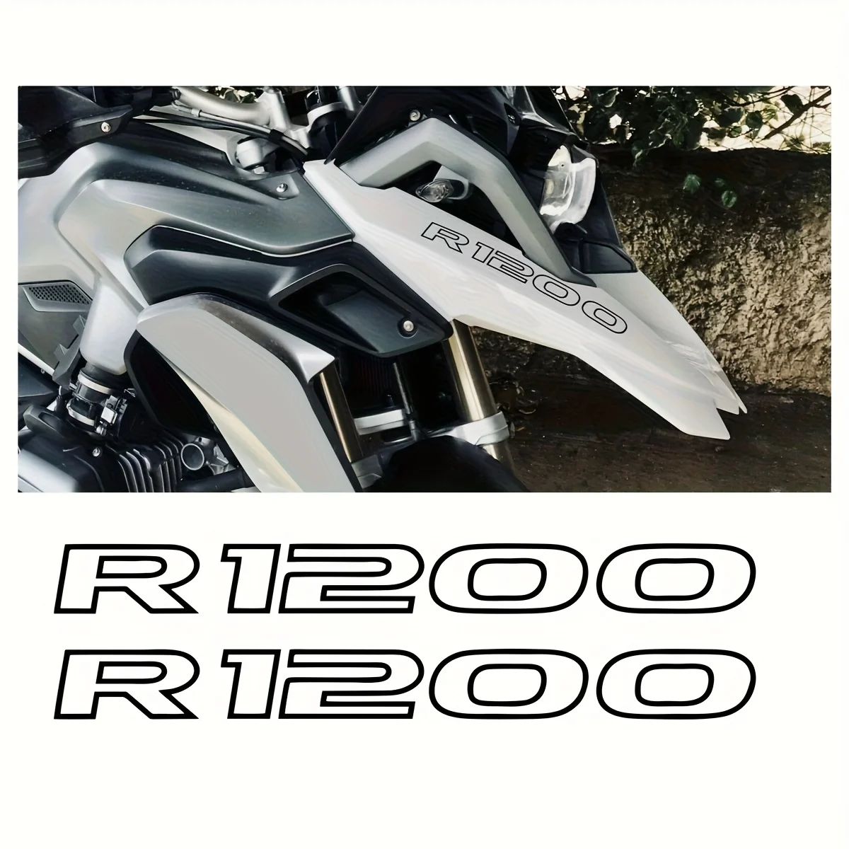 Pair 2D Flat PVC Front Beak Fairing Decals Custom Fit BMW R1200GS R1200GSA Adventure Bike Decor
Pair 2D Flat PVC Front Beak Fairing Decals Custom Fit BMW R1200GS R1200GSA Adventure Bike Decor