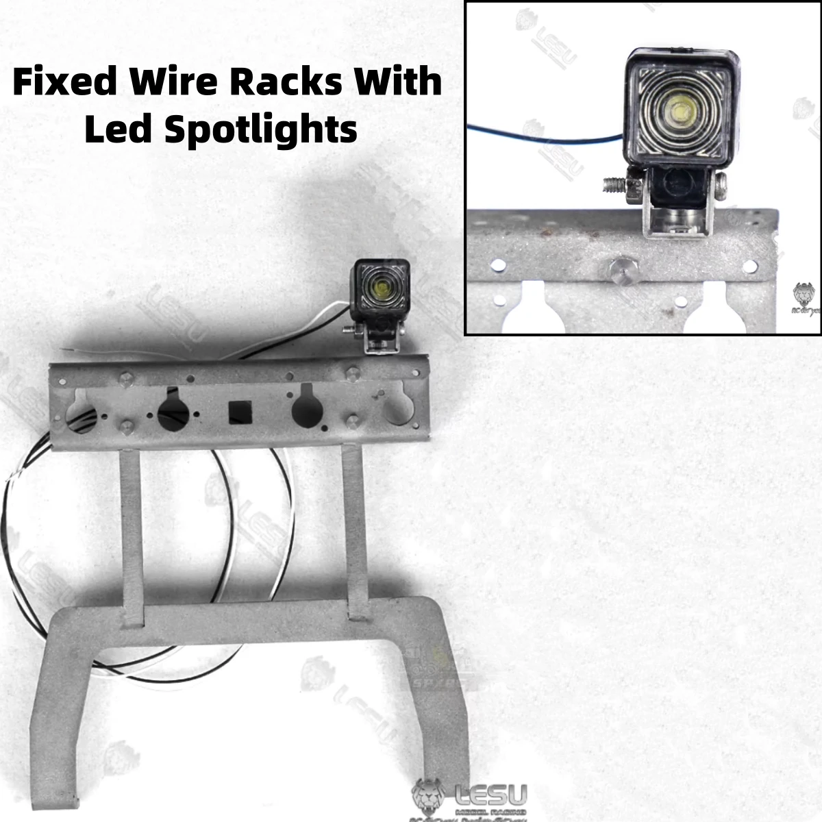 LED Fixed Wire Racks With Led Spotlights Stainless Steel For 1/14 Tamiya RC FH12 FH16 Tractor DIY Modified Vehicles
LED Fixed Wire Racks With Led Spotlights Stainless Steel For 1/14 Tamiya RC FH12 FH16 Tractor DIY Modified Vehicles