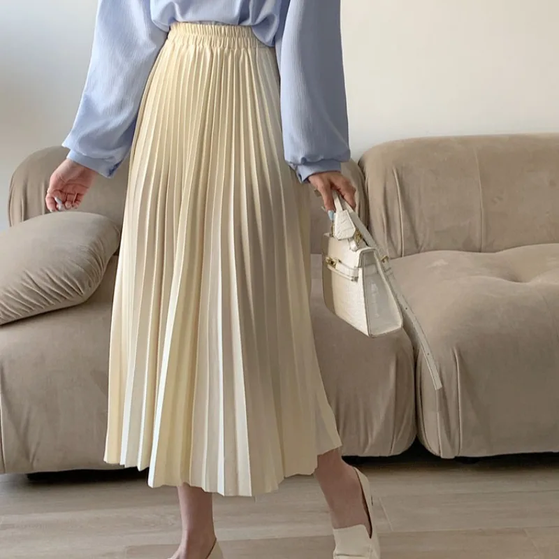 Женские длинные плиссированные юбки в корейском стиле, 3 цвета, весна-лето 2026, с высокой эластичной талией, А-силуэт (модель mm1398)
Женские длинные плиссированные юбки в корейском стиле, 3 цвета, весна-лето 2026, с высокой эластичной талией, А-силуэт (модель mm1398)