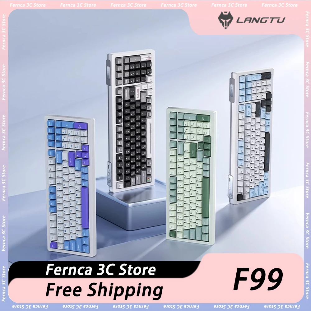 F99 Mechanical Keyboard Three Mode Hot Swap Bluetooth RGB Ergonomics Wireless 99 Key Accessories Mechanical Keyboard Custom Gift
F99 Mechanical Keyboard Three Mode Hot Swap Bluetooth RGB Ergonomics Wireless 99 Key Accessories Mechanical Keyboard Custom Gift