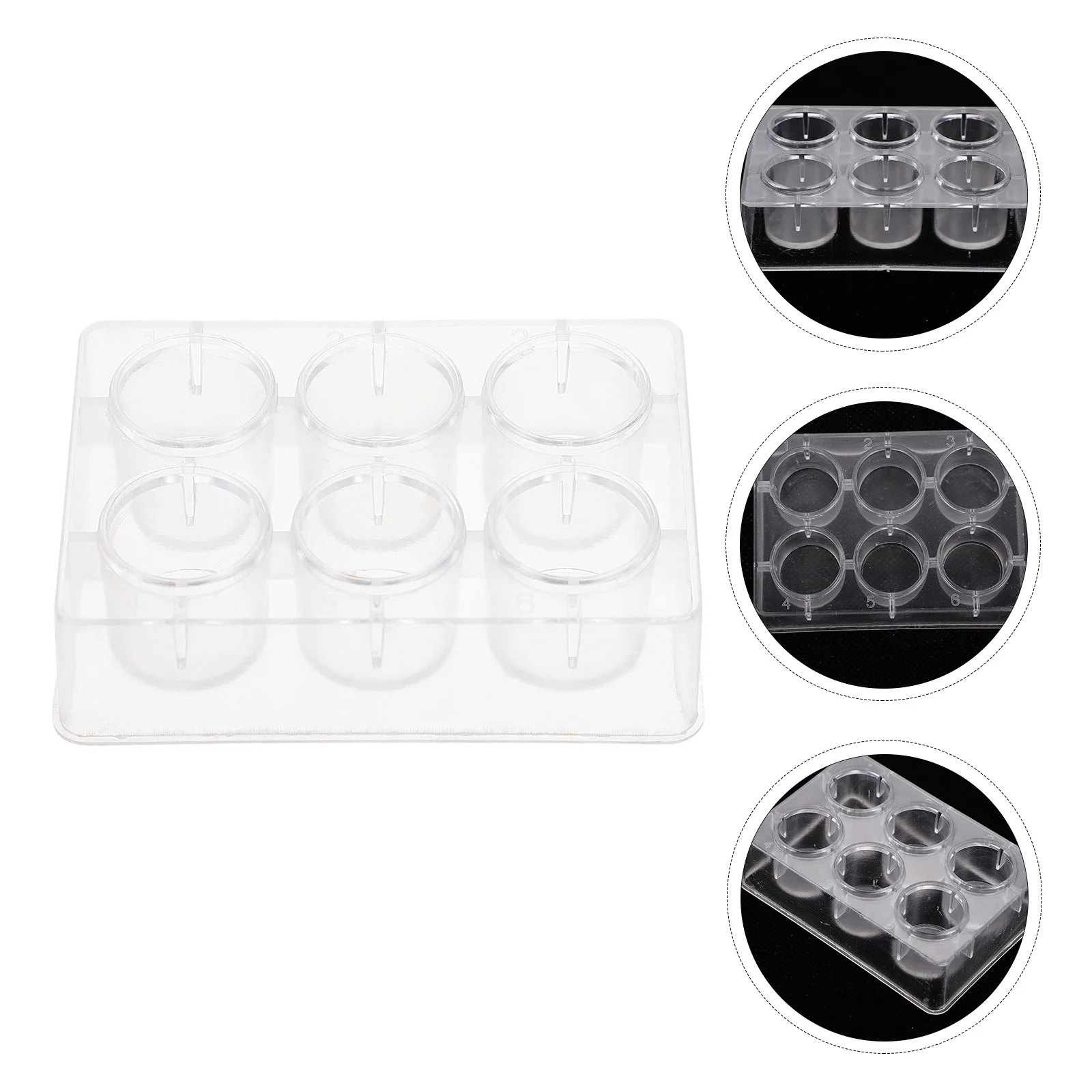 8Pcs Reaction Plates Plastic 6 Hole Boards Chemical Experiment Laboratory Teaching Aid Reagent Storage Tray Well Plates
8Pcs Reaction Plates Plastic 6 Hole Boards Chemical Experiment Laboratory Teaching Aid Reagent Storage Tray Well Plates