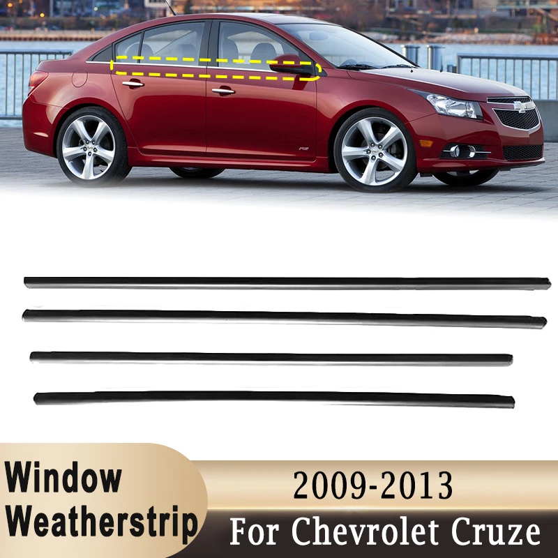 4Pcs Black Window Weatherstrip Belt Trim Windows Glass Waterproof Rubber Sealing Strips For Chevrolet Cruze Sedan 2009-2013
4Pcs Black Window Weatherstrip Belt Trim Windows Glass Waterproof Rubber Sealing Strips For Chevrolet Cruze Sedan 2009-2013