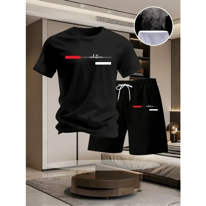 Summer Men's Casual Short-sleeved T-shirt and Shorts Sports Outfit - Comfortable Printed Lightweight Quick-drying Set
Summer Men's Casual Short-sleeved T-shirt and Shorts Sports Outfit - Comfortable Printed Lightweight Quick-drying Set