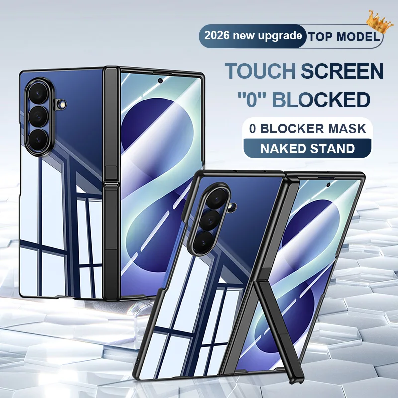 For Samsung Galaxy Z Fold 8 Ultra Z Fold7 Luxury Plating Transparent Hard Funda Case Built-in Kickstand Screen Protector Shell
For Samsung Galaxy Z Fold 8 Ultra Z Fold7 Luxury Plating Transparent Hard Funda Case Built-in Kickstand Screen Protector Shell