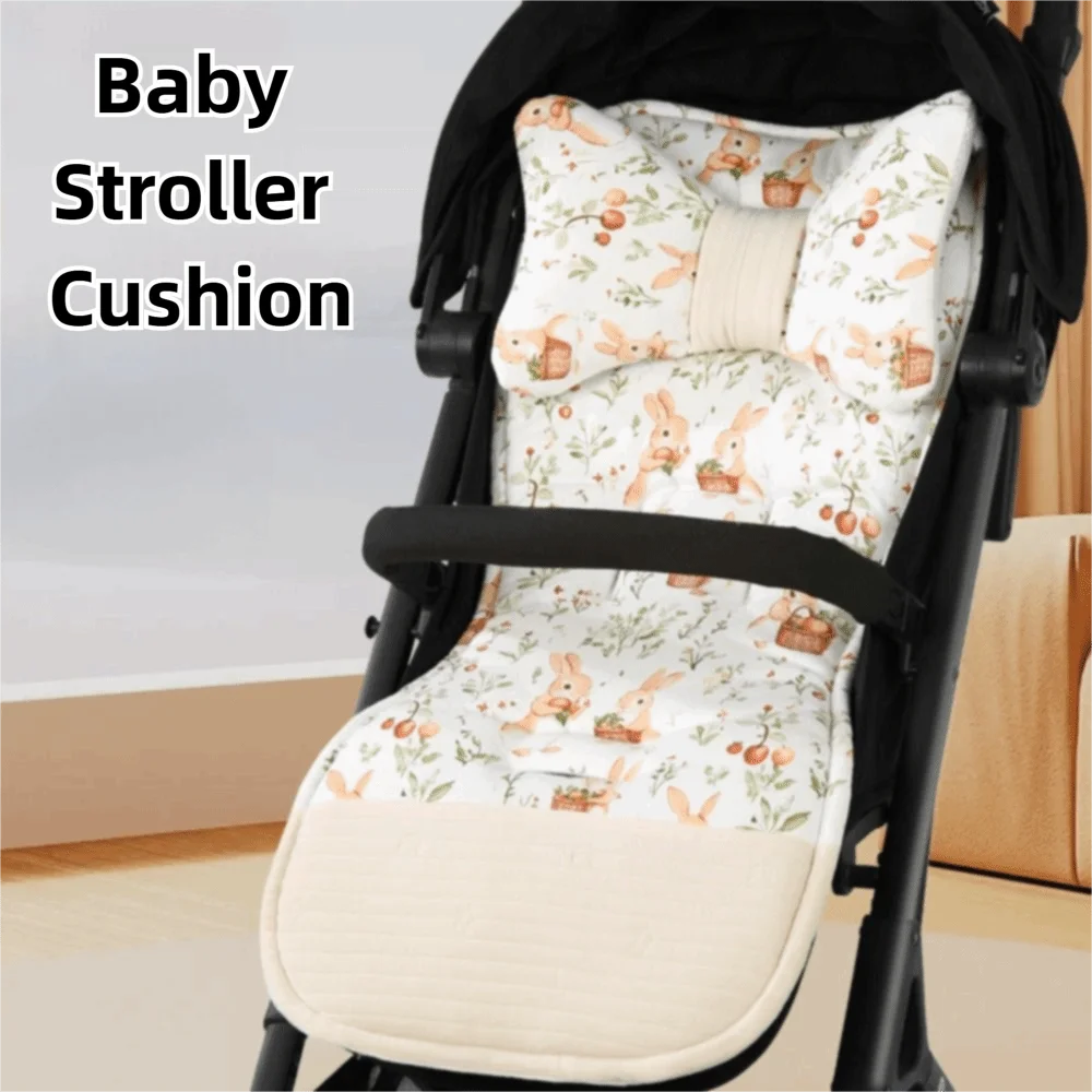 Soft Baby Stroller Cushion Comfortable with Pillow Stroller Seat Pad Head Support Double-Sided Pushchair Liner All Seasons
Soft Baby Stroller Cushion Comfortable with Pillow Stroller Seat Pad Head Support Double-Sided Pushchair Liner All Seasons