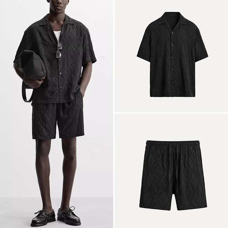Men's Summer 2025 Loose ort Sve Embroidered irt And orts Faion Set Polyester Fiber Four Seasons Suitable
Men's Summer 2025 Loose ort Sve Embroidered irt And orts Faion Set Polyester Fiber Four Seasons Suitable
