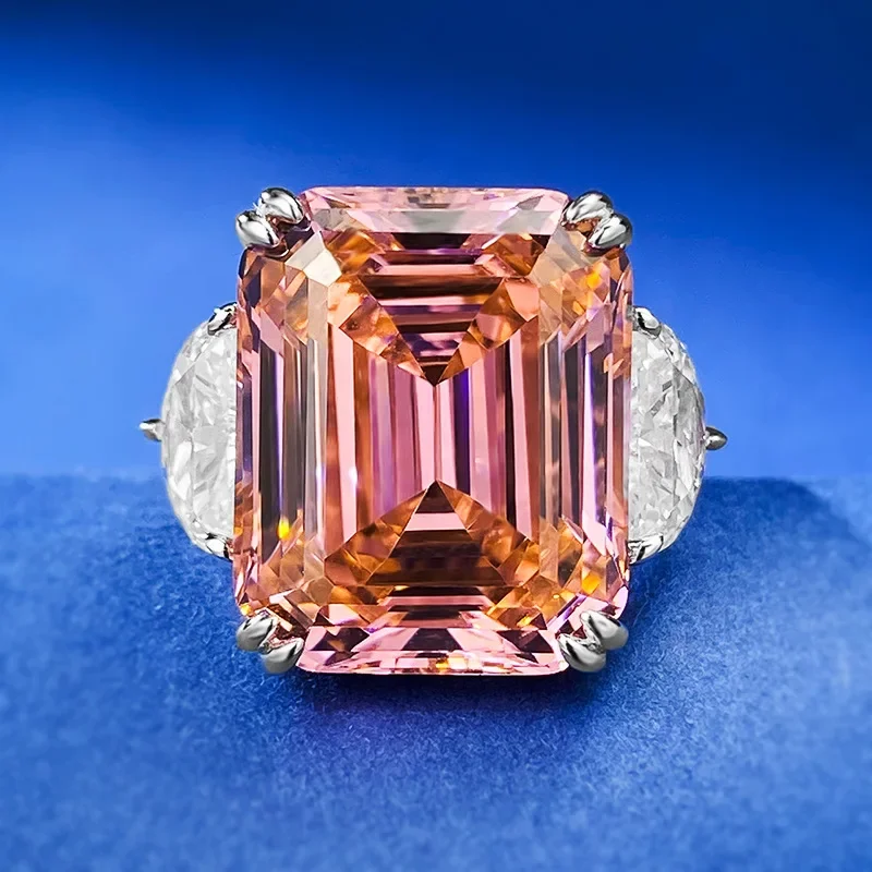 Luxury 15ct Lab Pink Diamond Ring 100% Real 925 Sterling Silver Party Wedding Band Rings for Women Bridal Engagement Jewelry
Luxury 15ct Lab Pink Diamond Ring 100% Real 925 Sterling Silver Party Wedding Band Rings for Women Bridal Engagement Jewelry