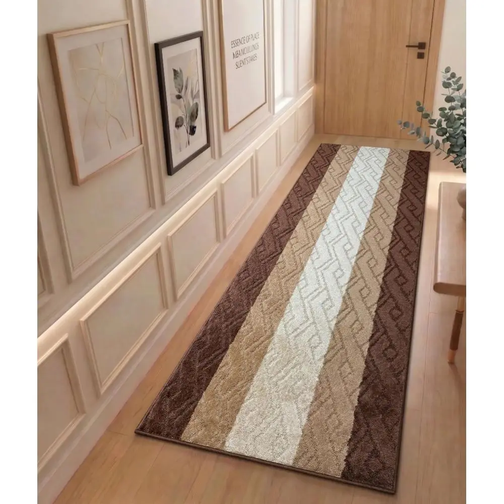 Brown Damask Pattern Hallway Runner Rug, 31 Wide, Custom Length, Non-Slip Rubber Backing
Brown Damask Pattern Hallway Runner Rug, 31 Wide, Custom Length, Non-Slip Rubber Backing