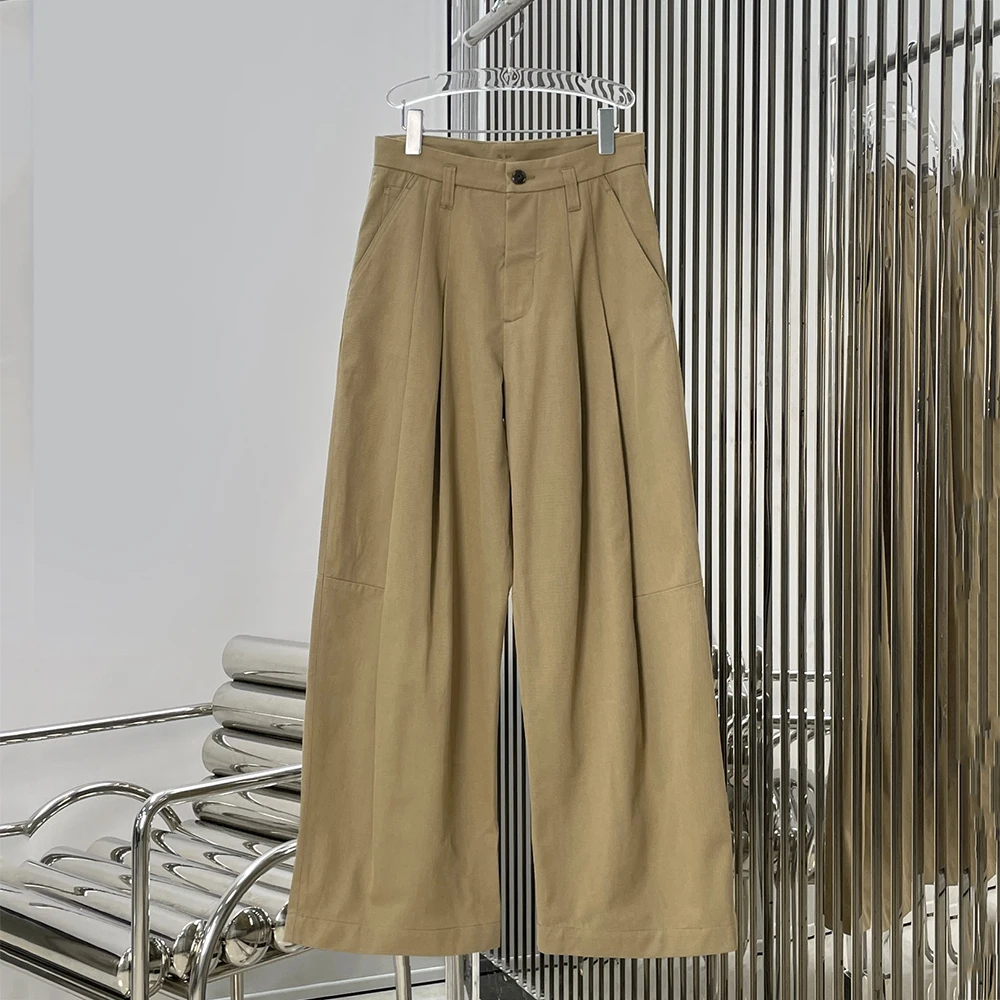 2026 New Women's Cotton Blend Wide Leg Pants High Waist Pleated Loose Trousers Casual Office Daily Wear Palazzo Pants for Ladies
2026 New Women's Cotton Blend Wide Leg Pants High Waist Pleated Loose Trousers Casual Office Daily Wear Palazzo Pants for Ladies
