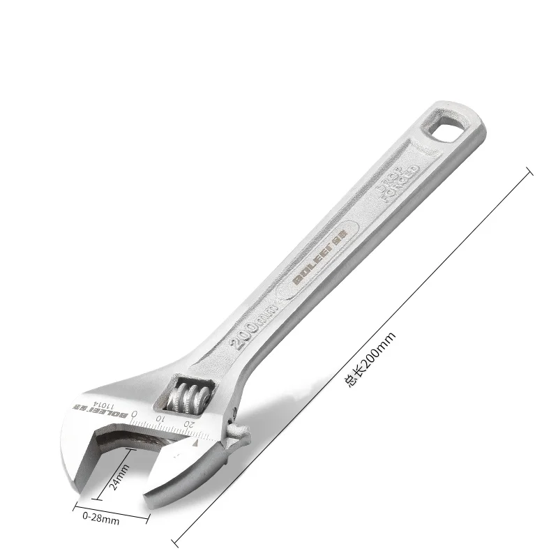 Black nickel movable wrench universal multi-functional industrial grade large opening wrench household
Black nickel movable wrench universal multi-functional industrial grade large opening wrench household