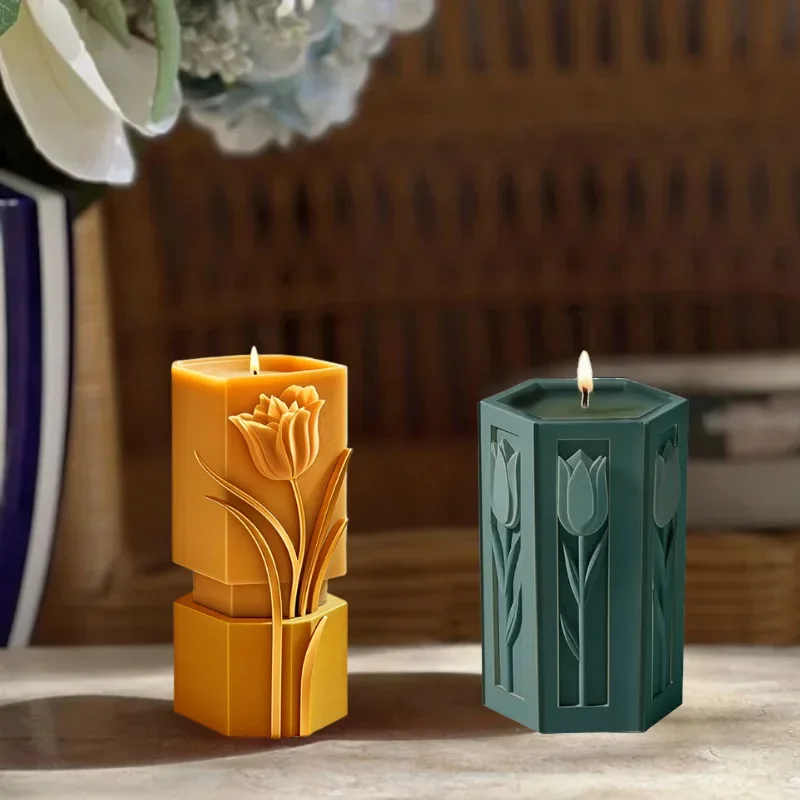 VERIDIAN 3d Geometric Tulip Silicone Molds Diy Fragrance Diffuser Stone Decoration Epoxy Resin Molds Candle Making Supplies
VERIDIAN 3d Geometric Tulip Silicone Molds Diy Fragrance Diffuser Stone Decoration Epoxy Resin Molds Candle Making Supplies