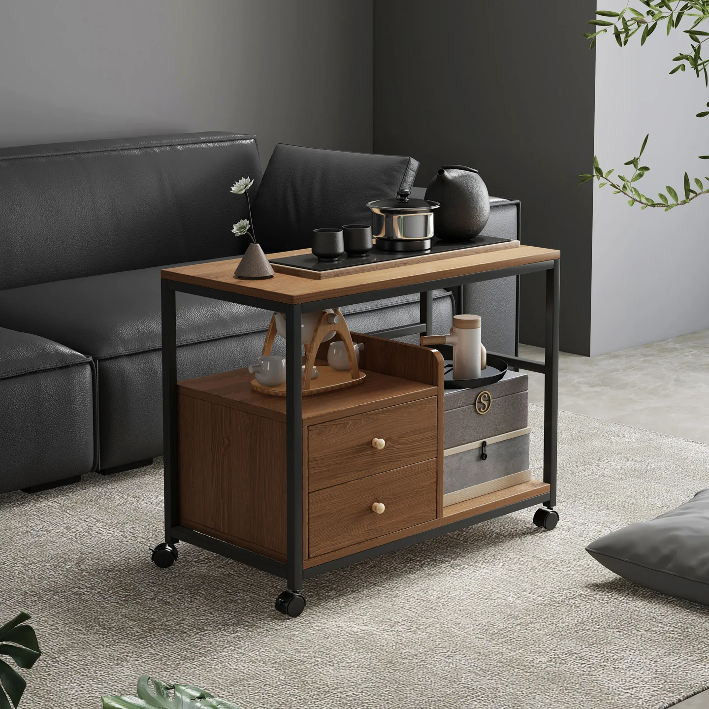 Mobile coffee table Small apartment side table Living room Sofa side cabinet Side tea cabinet Simple tea table Household small
Mobile coffee table Small apartment side table Living room Sofa side cabinet Side tea cabinet Simple tea table Household small