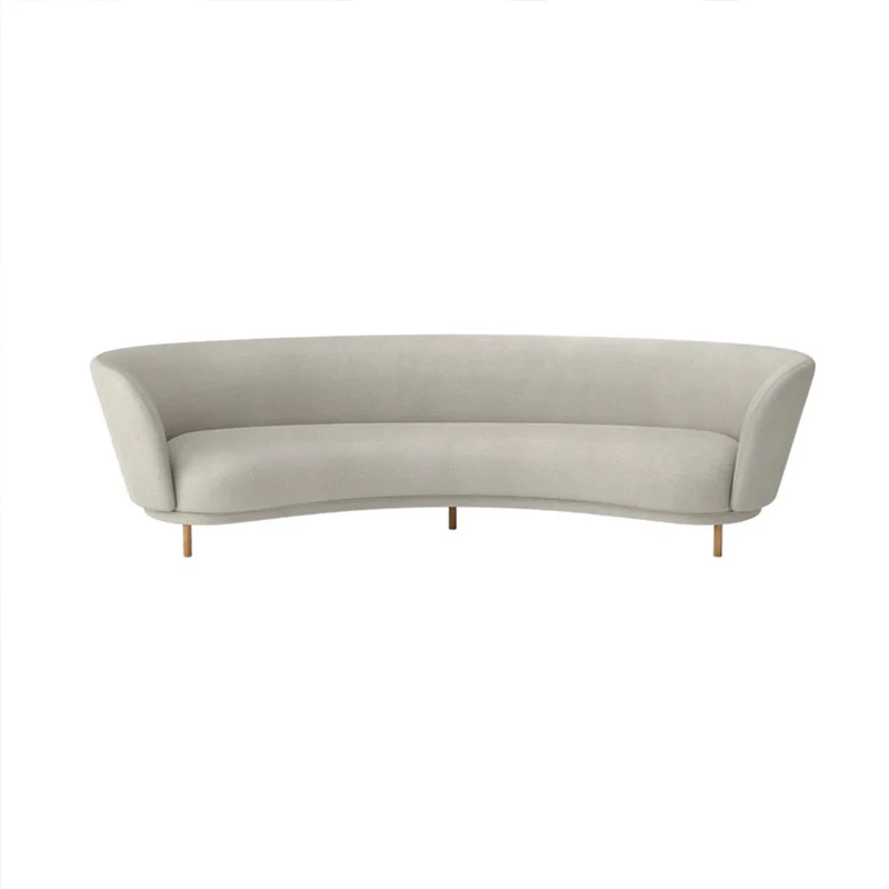Curved curved French fabric sofa Italian minimalist light luxury simple living room
Curved curved French fabric sofa Italian minimalist light luxury simple living room