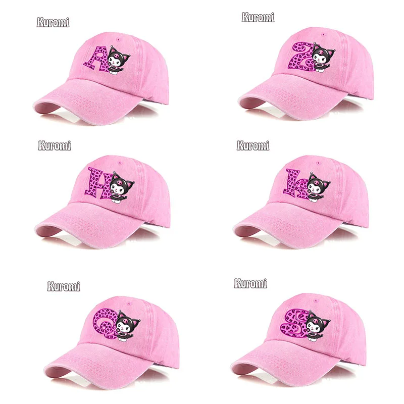 Kuromi Kawaii Baseball Caps Sanrio Creative 26 Letter Anime Figures Peaked Cap Girl Sweet Fashion Sombrero Outdoor Sun Hat Topi
Kuromi Kawaii Baseball Caps Sanrio Creative 26 Letter Anime Figures Peaked Cap Girl Sweet Fashion Sombrero Outdoor Sun Hat Topi