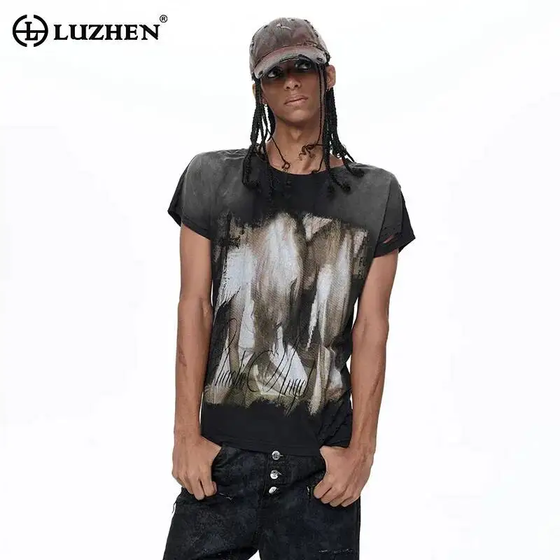 LUZHEN 2026 Summer Personalized Pattern Round Neck Slim T-shirts Men's Fashion Handsome Street Casual Short Sleeve Tops JY6627
LUZHEN 2026 Summer Personalized Pattern Round Neck Slim T-shirts Men's Fashion Handsome Street Casual Short Sleeve Tops JY6627