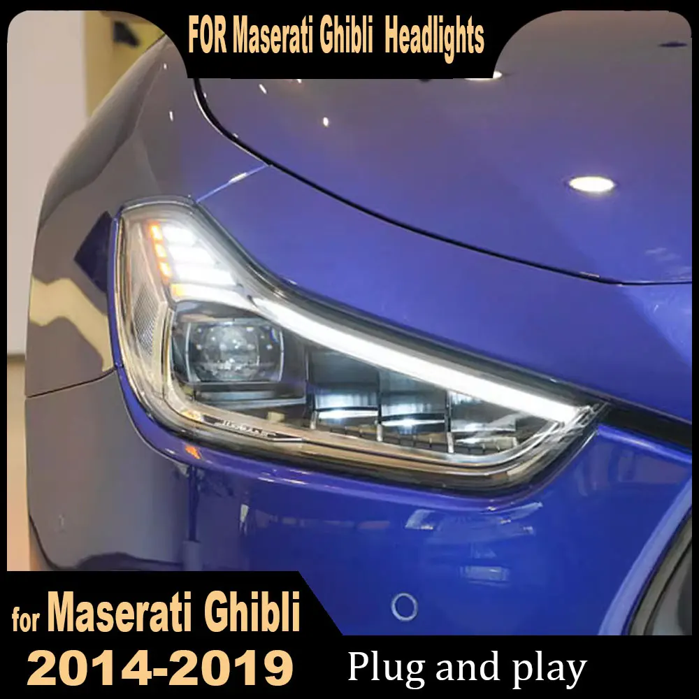 Car Lights For Maserati Ghibli Headlights 2014 2015 2016 2017 2018 2019 Full LED Projector Front Lamps Upgrade Plug and play
Car Lights For Maserati Ghibli Headlights 2014 2015 2016 2017 2018 2019 Full LED Projector Front Lamps Upgrade Plug and play