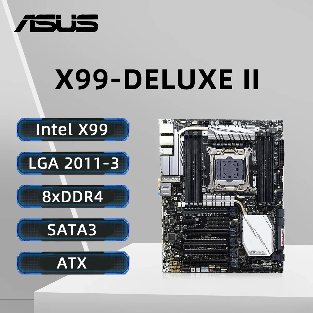 ASRock X99-DELUXE II Motherboard Support i7-6800K 6900K E5-4669 2695 2690 2629 2683 2609 1680 CPU 8xDDR4 2400MHz 128GB M.2 ATX
ASRock X99-DELUXE II Motherboard Support i7-6800K 6900K E5-4669 2695 2690 2629 2683 2609 1680 CPU 8xDDR4 2400MHz 128GB M.2 ATX