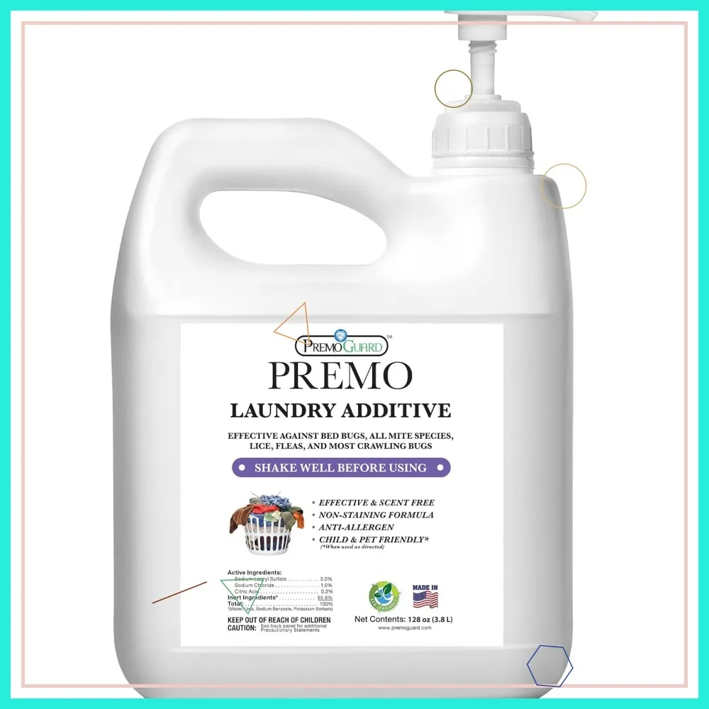 Natural Bed Bug & Mite Laundry Additive, Child & Pet Safe, Stain & Odor Free, 128 oz
Natural Bed Bug & Mite Laundry Additive, Child & Pet Safe, Stain & Odor Free, 128 oz