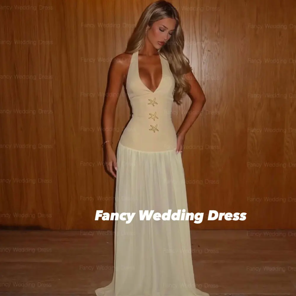 Fancy Sexy Deep V Neck Evening Dress A Line Sleeveless Formal Occasion Dresses Soft Tulle Graduation Party Dresses Customized
Fancy Sexy Deep V Neck Evening Dress A Line Sleeveless Formal Occasion Dresses Soft Tulle Graduation Party Dresses Customized