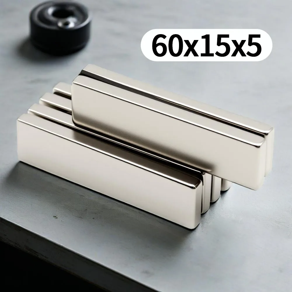 60x15x5mm Block Super Strong Magnet Powerful Neodymium Magnets N35 NdfeB Permanent Magnetic imanes Refrigerator Magnet
60x15x5mm Block Super Strong Magnet Powerful Neodymium Magnets N35 NdfeB Permanent Magnetic imanes Refrigerator Magnet